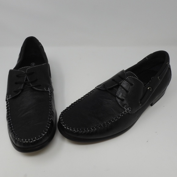 NWOT Black Ferro Aldo Leather Loafers main image 4